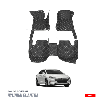 FLOOR MAT 7D STYLE FOR HYUNDAI ELANTRA - ndestore.com