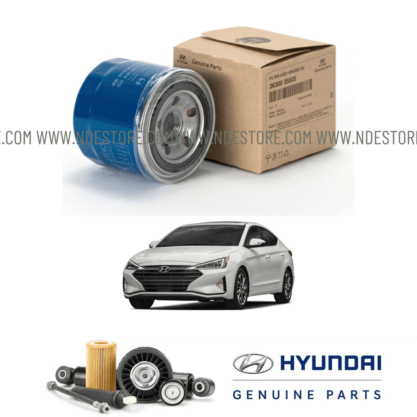 OIL FILTER GENUINE FOR HYUNDAI ELANTRA (HYUNDAI GENUINE PART) - ndestore.com