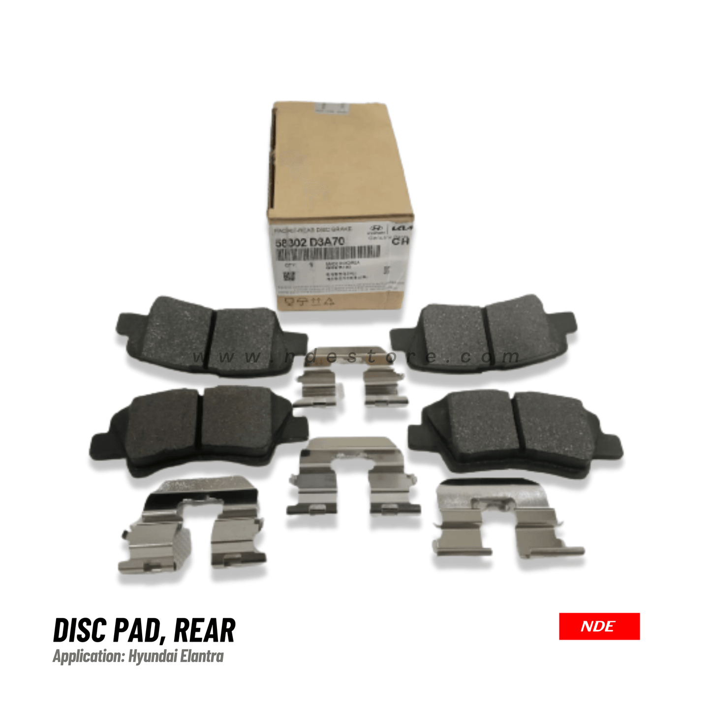 BRAKE, DISC PAD REAR FOR HYUDAI ELANTRA (HYUNDAI GENUINE PART) - ndestore.com