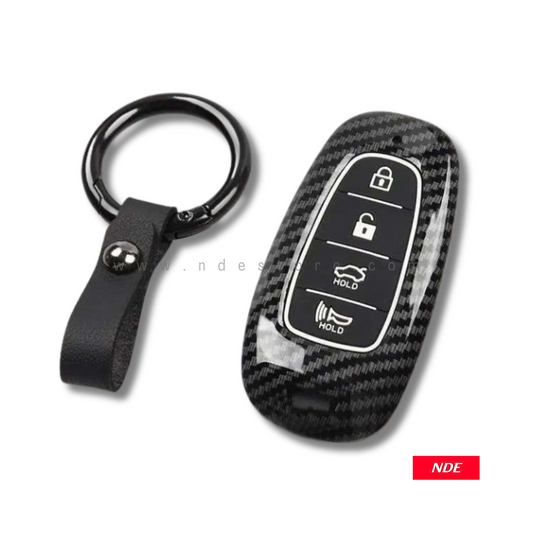 KEY COVER CARBON FIBER STYLE FOR HYUNDAI SANTA FE - ndestore.com