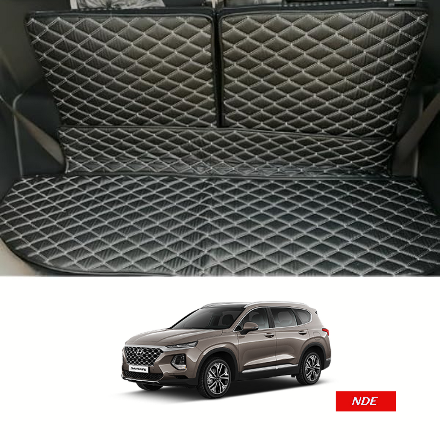 BACK SEATS PROTECTION 7D COVERS FOR HYUNDAI SANTA FE