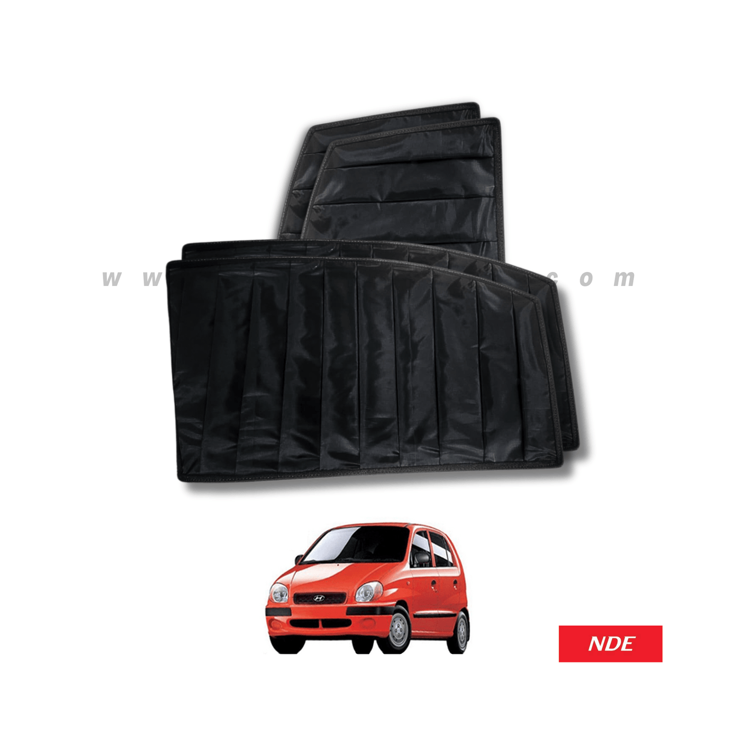 SUN SHADE BLACK WRINKLE FOR HYUNDAI SANTRO - ndestore.com