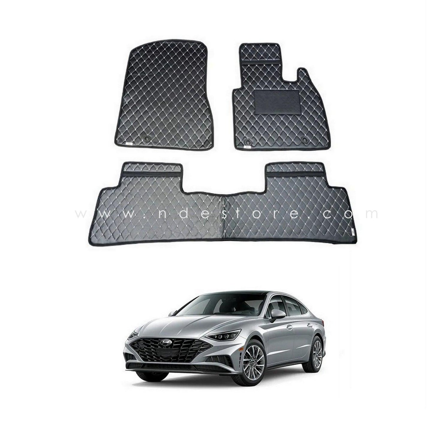 FLOOR MAT PREMIUM QUALITY FLAT 7D STYLE FOR HYUNDAI SONATA - ndestore.com