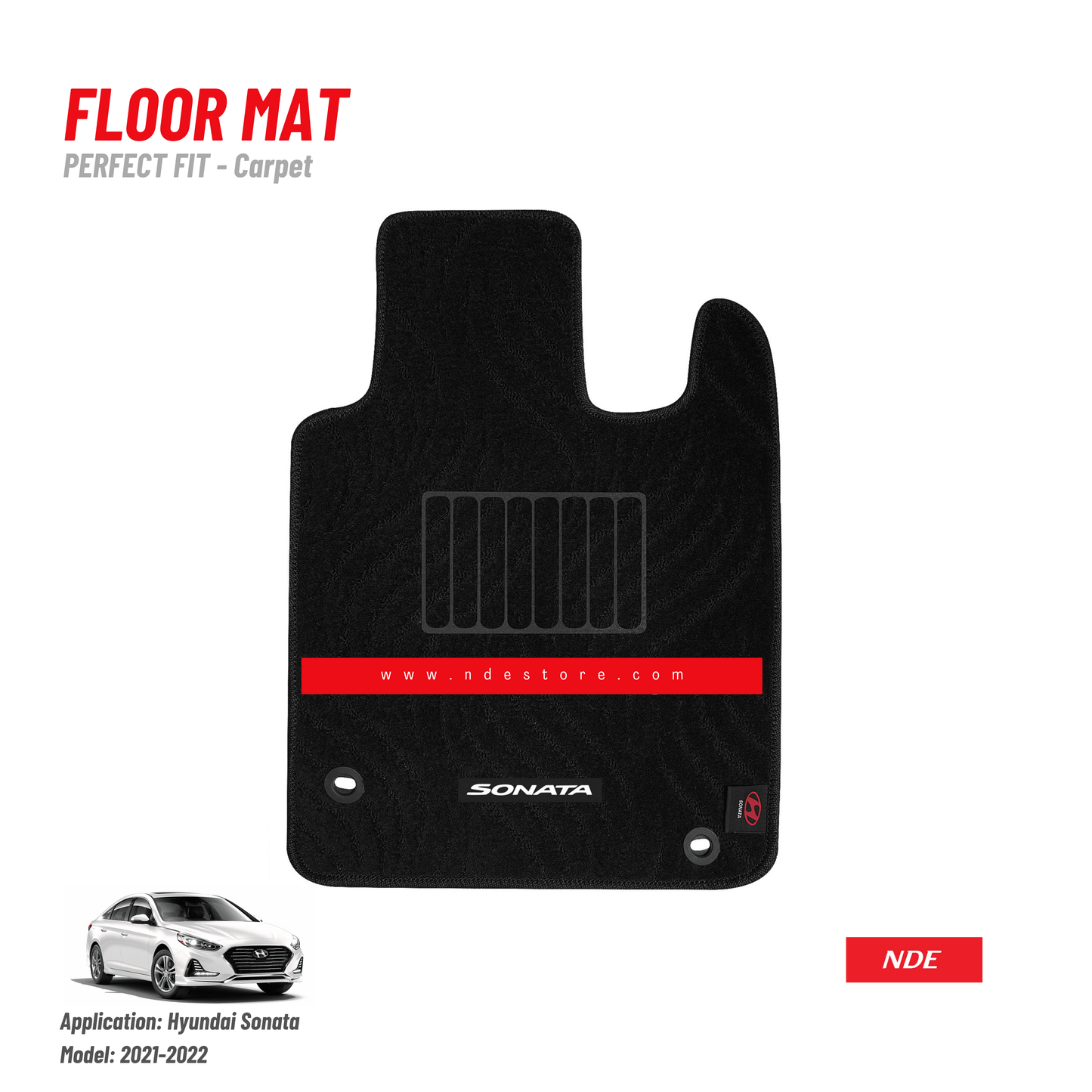 FLOOR MAT PREMIUM QUALITY FOR HYUNDAI SONATA - ndestore.com