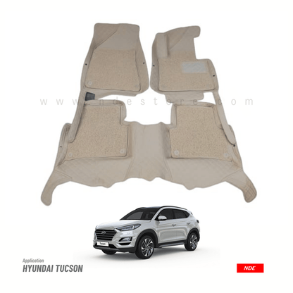 FLOOR MAT 9D STYLE FOR HYUNDAI TUCSON (2018-2024) - ndestore.com