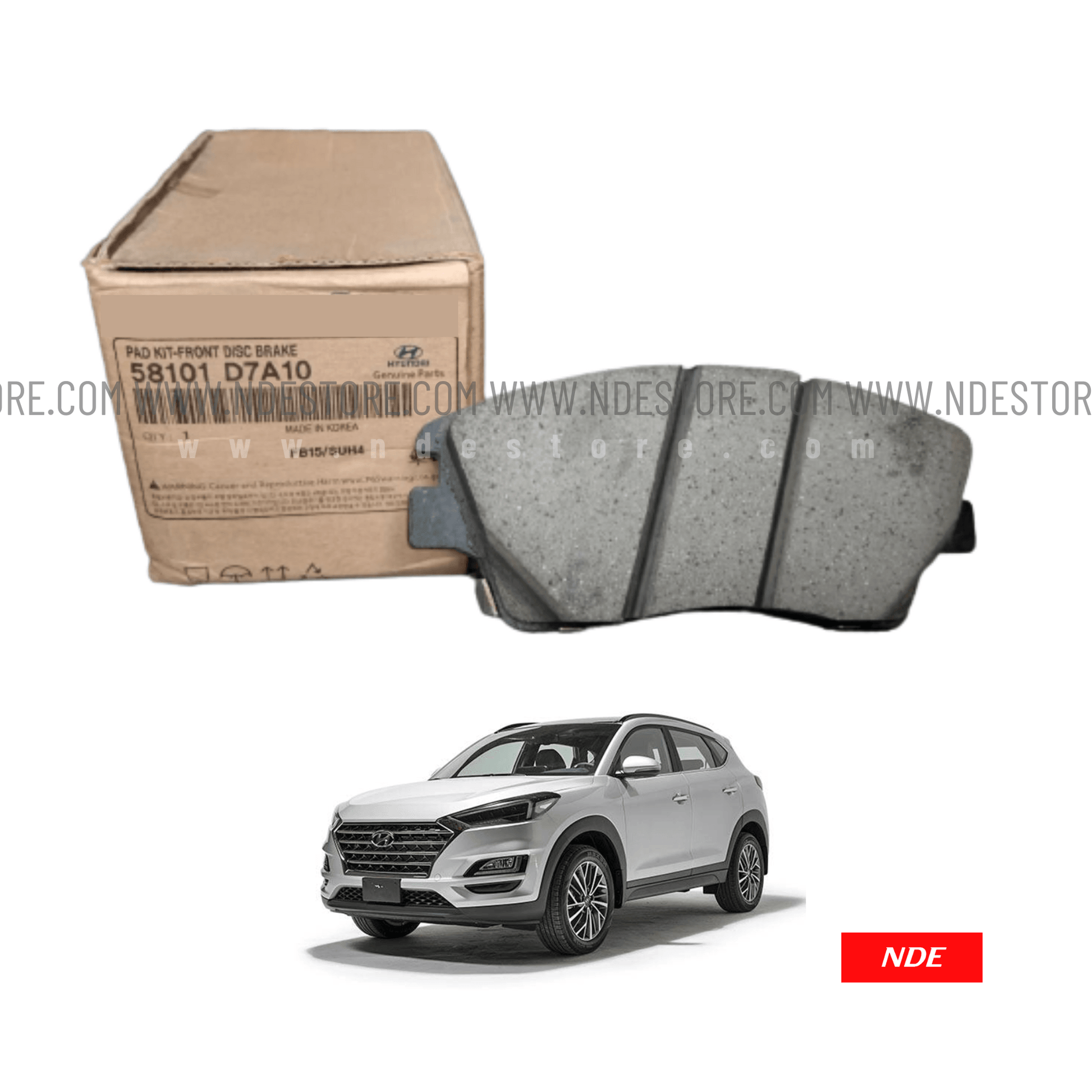 BRAKE, DISC PAD FRONT FOR HYUDAI TUCSON (HYUNDAI GENUINE PART) - ndestore.com