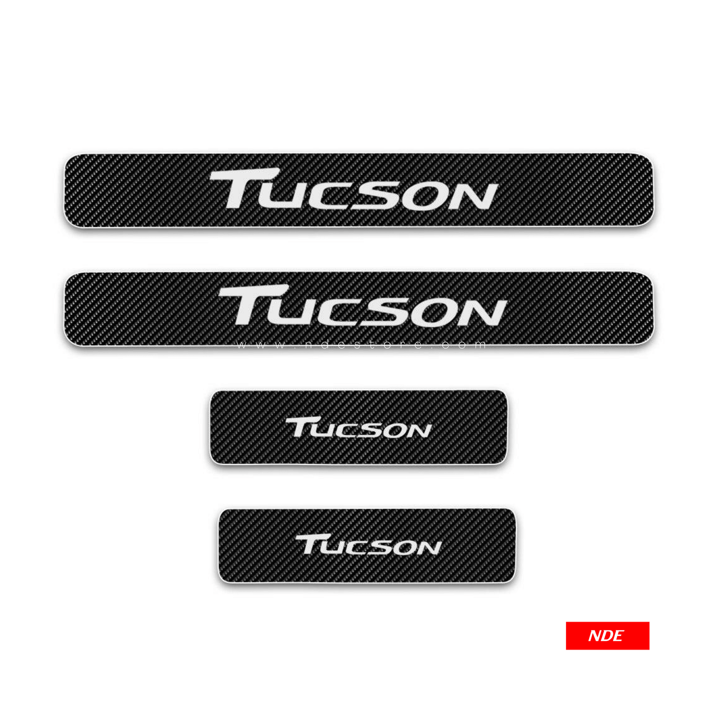 DOOR SILL AREA PROTECTION CARBON FIBER STICKER FOR HYUNDAI TUCSON - ndestore.com