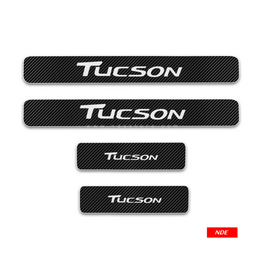 DOOR SILL AREA PROTECTION CARBON FIBER STICKER FOR HYUNDAI TUCSON