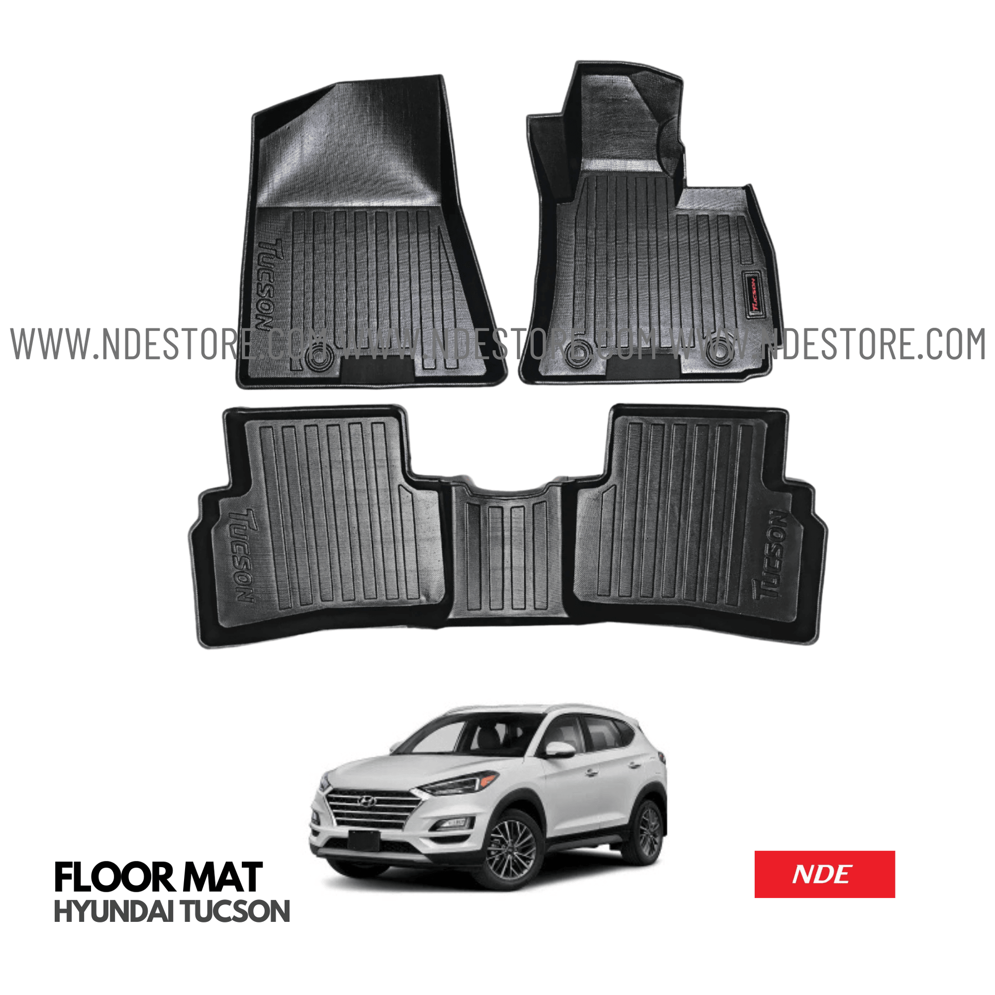 FLOOR MAT TPE STYLE PREMIUM QUALITY FOR HYUNDAI TUCSON - ndestore.com