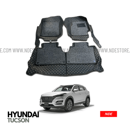 FLOOR MAT 9D STYLE FOR HYUNDAI TUCSON (2018-2024) - ndestore.com