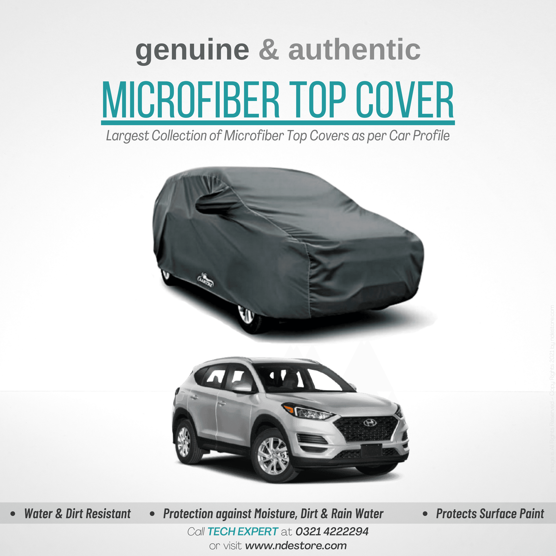 TOP COVER MICROFIBER FOR HYUNDAI TUCSON - ndestore.com