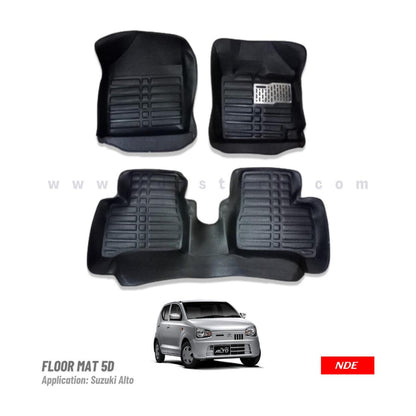 FLOOR MAT 5D STYLE FOR SUZUKI ALTO (2018-2024) - ndestore.com