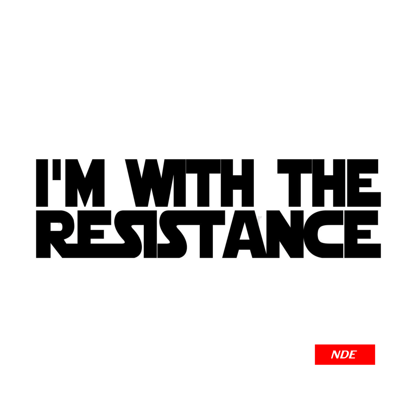 STICKER, STARWARS I'M WITH THE RESISTANCE - ndestore.com