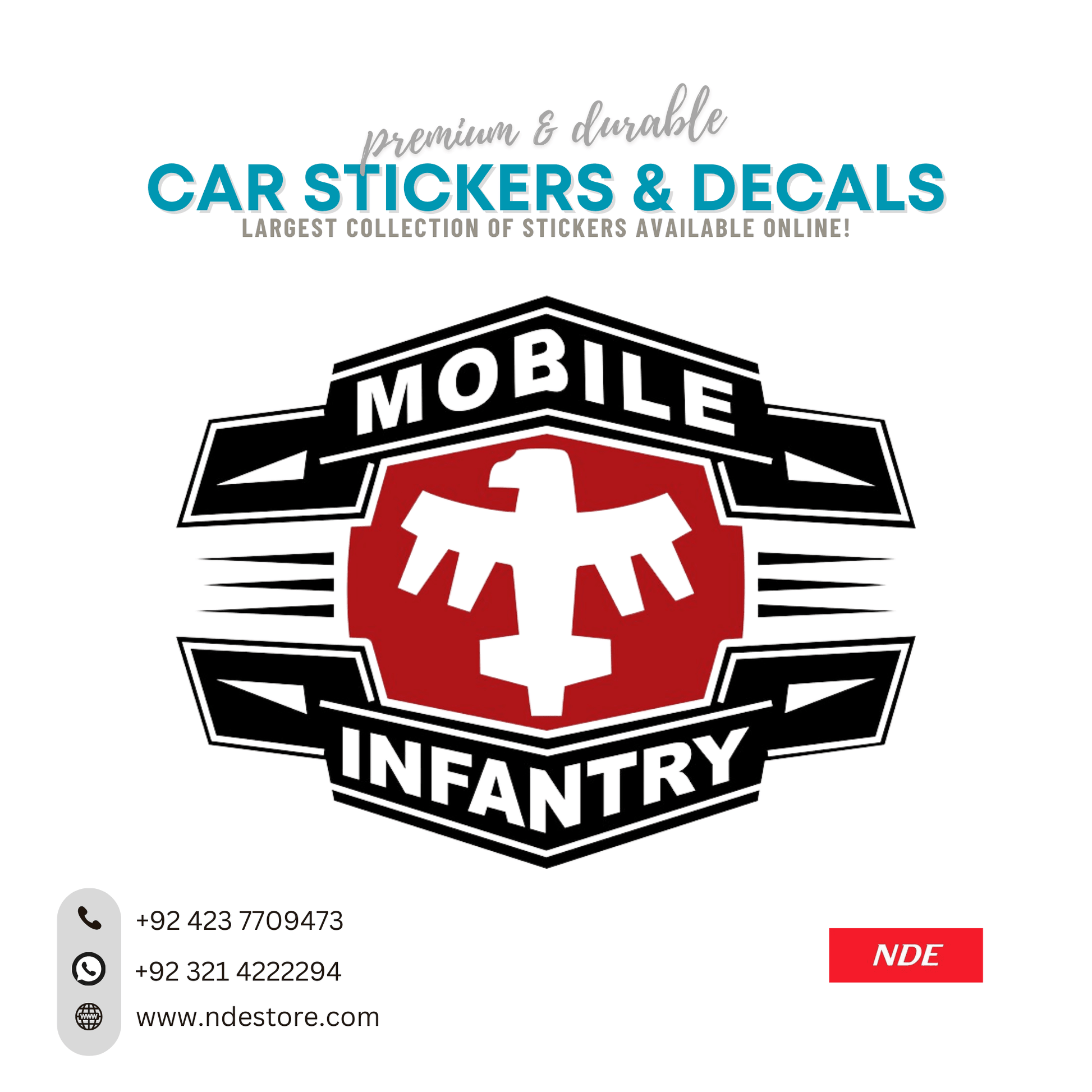 STICKER INFANTRY ARMY - ndestore.com