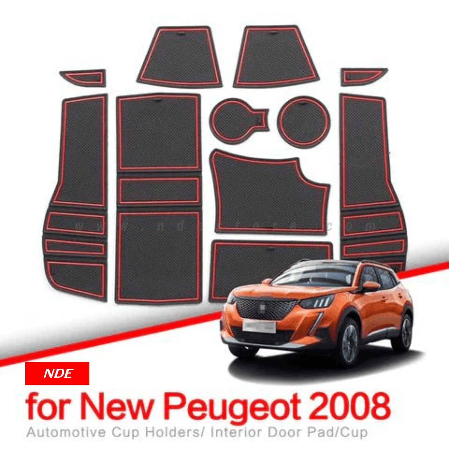 MATS FOR INTERIOR SURFACE PROTECTION FOR PEUGEOT 2008 - ndestore.com