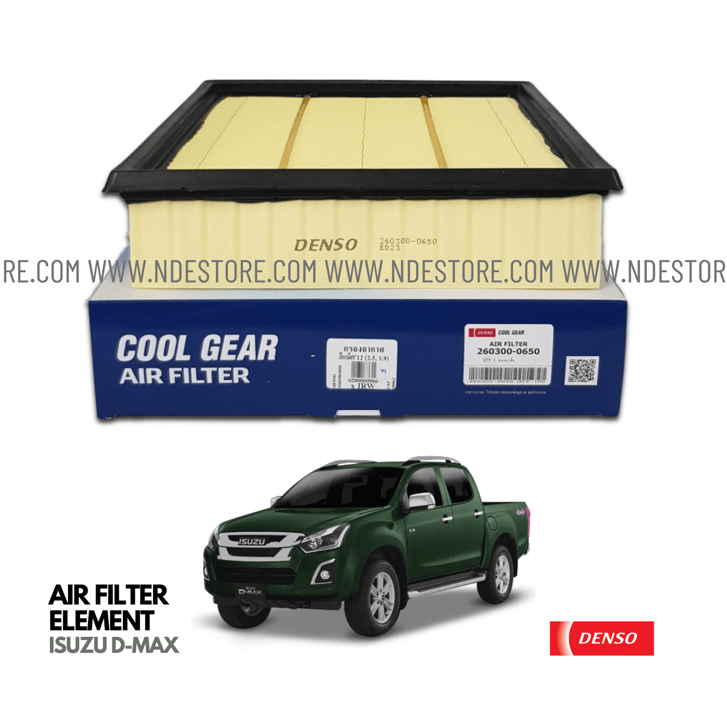 AIR FILTER ELEMENT DENSO FOR ISUZU DMAX - ndestore.com