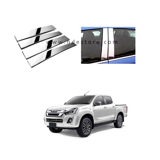 DOOR PILLAR CHROME TRIMS FOR ISUZU D MAX