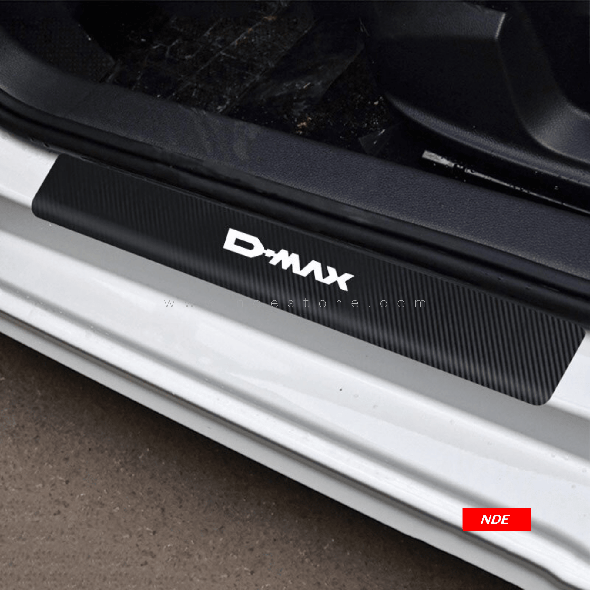 DOOR SILL AREA PROTECTION CARBON FIBER STICKER FOR ISUZU DMAX - ndestore.com