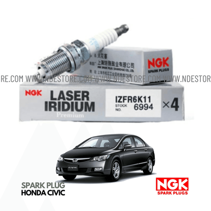 SPARK PLUG IRIDIUM NGK FOR HONDA CIVIC (2006-2012) - ndestore.com