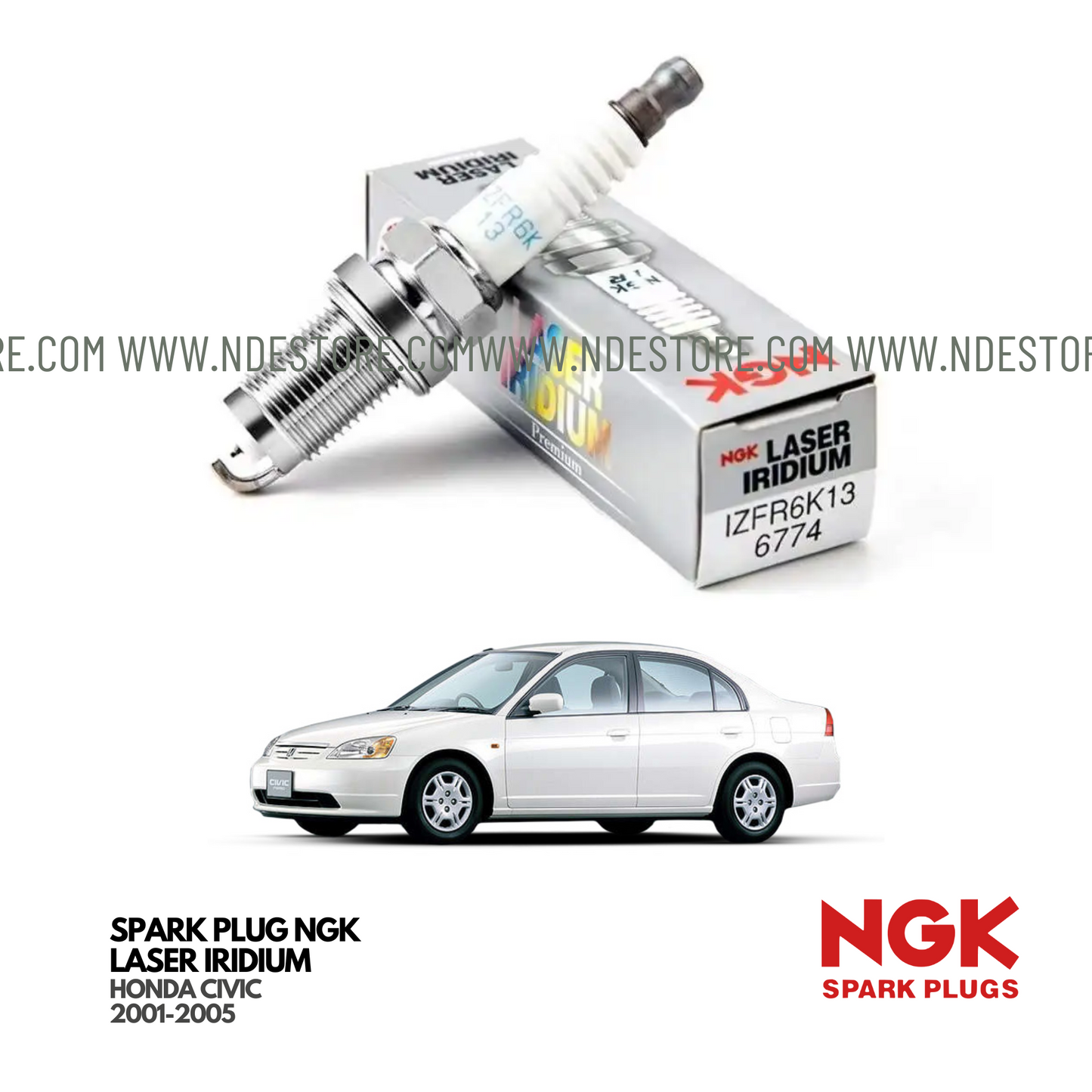 SPARK PLUG IRIDIUM NGK FOR HONDA CIVIC (2001-2005)