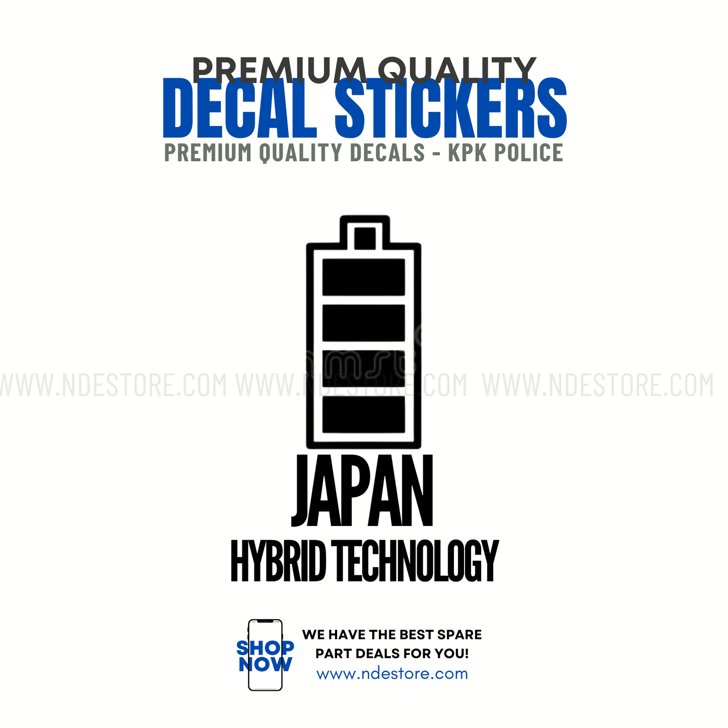 STICKER JAPAN HYBRID TECHNOLOGY