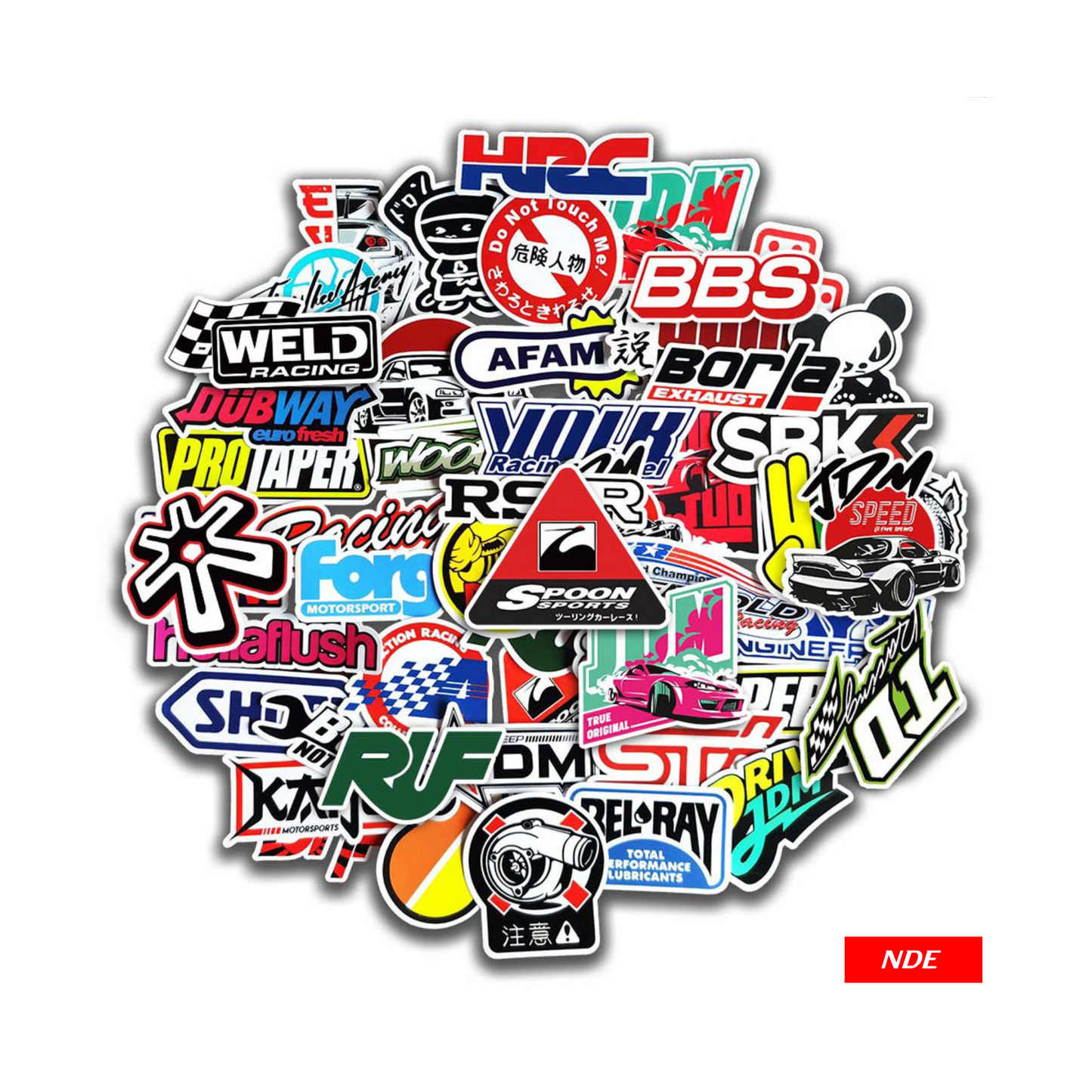 STICKER, JDM DECAL STICKER SERIES (PACK OF 10 PCS) (SKU:99662)