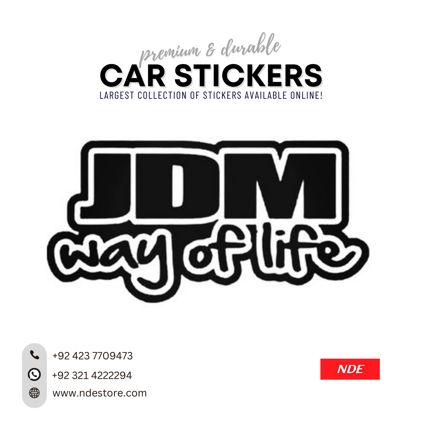 STICKER JDM WAY OF LIFE