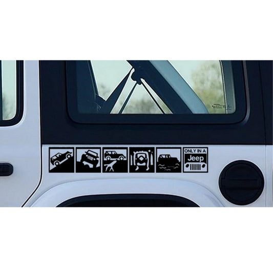 STICKER, ONLY A JEEP 4x4  (J014)