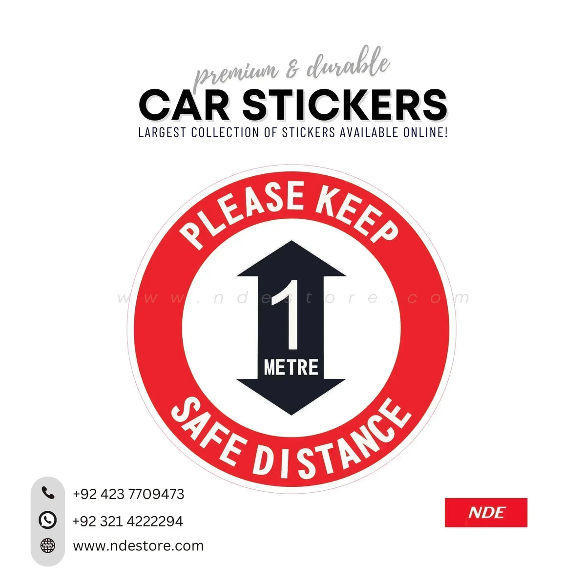 Keep Current Sticker STICKER, KEEP DISTANCE (SKU: K44902) – NDE STORE
