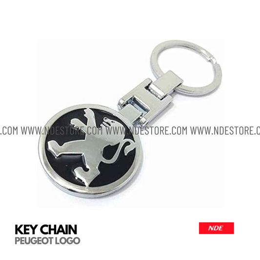 KEY CHAIN METAL WITH PEUGEOT LOGO