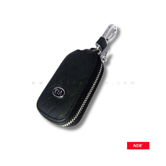 REMOTE COVER KEY POUCH PREMIUM LEATHER MATERIAL WITH KIA LOGO