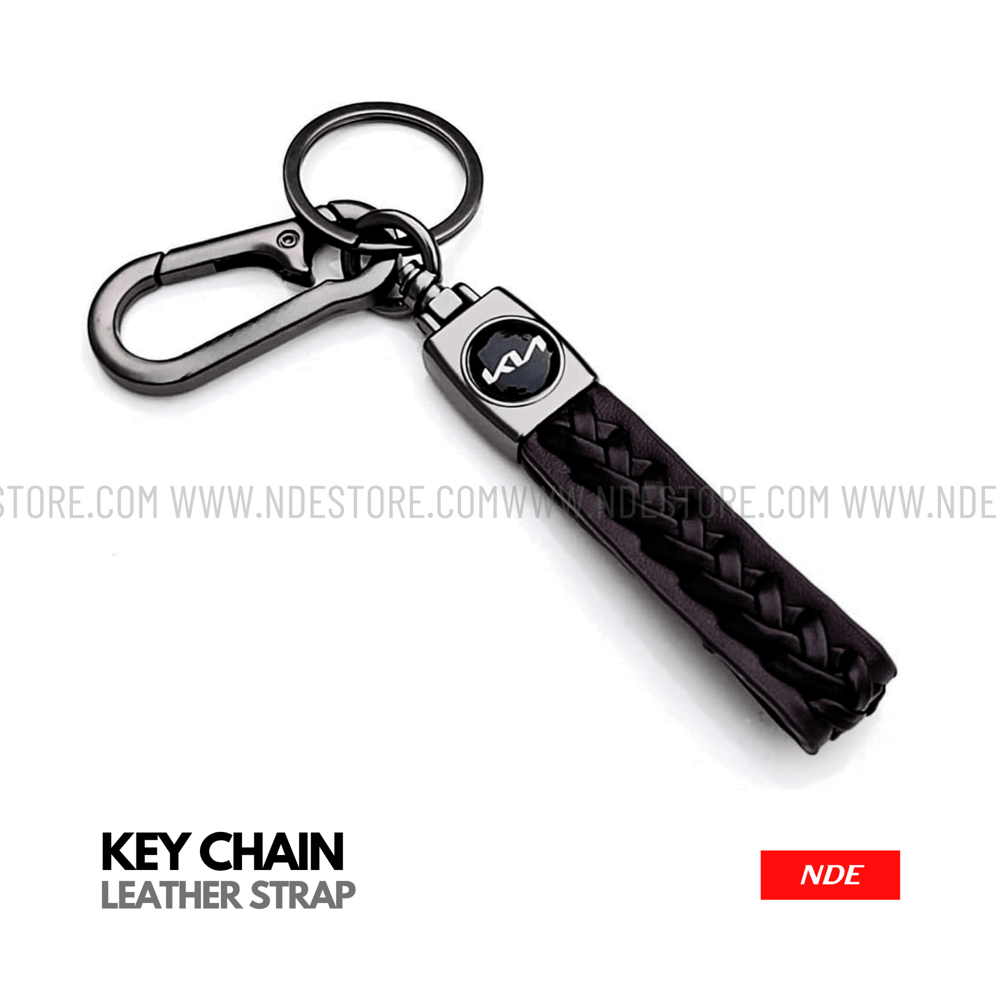 KEY CHAIN LEATHER STRAP WITH KIA LOGO - ndestore.com