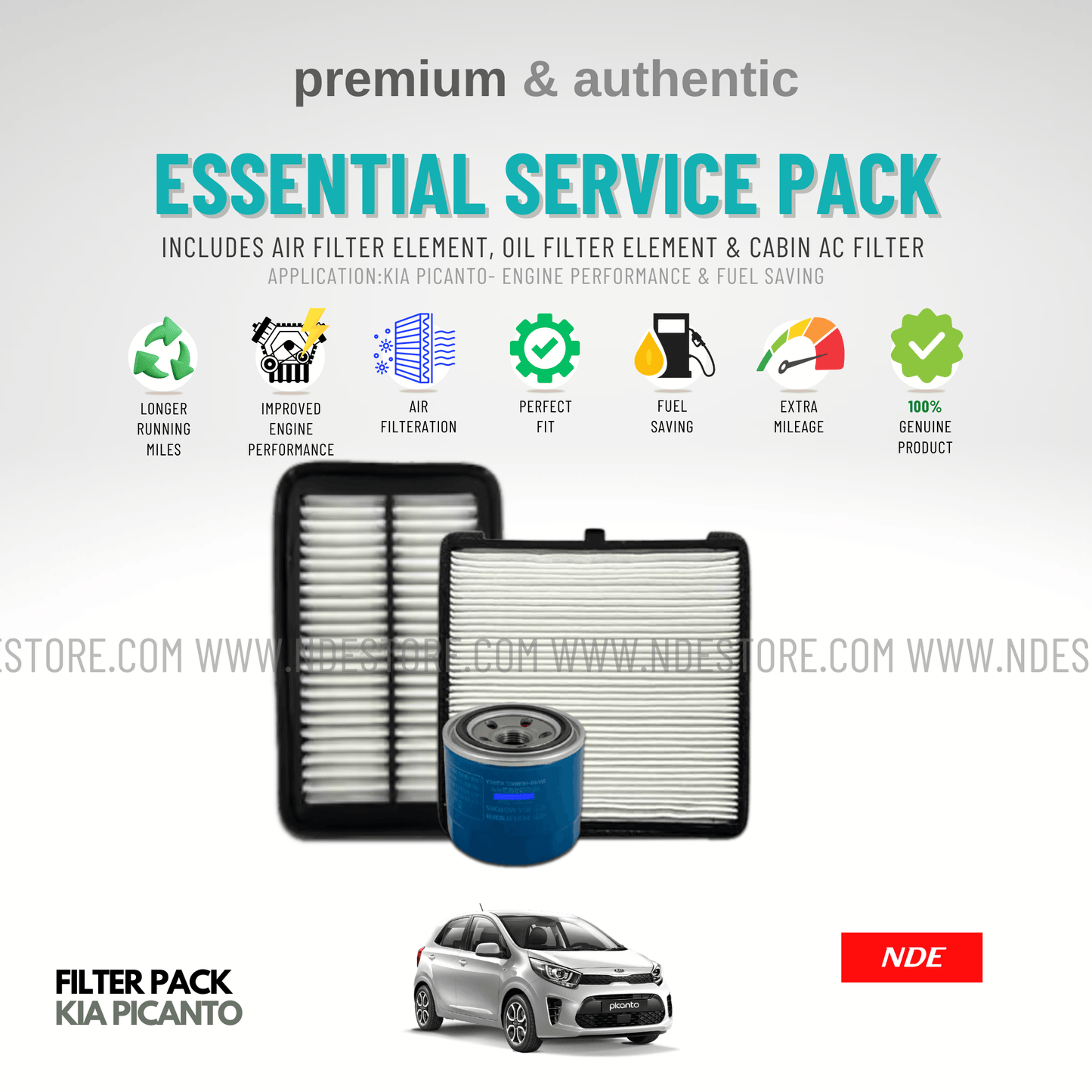 ESSENTIAL FILTER PACK FOR KIA PICANTO - ndestore.com