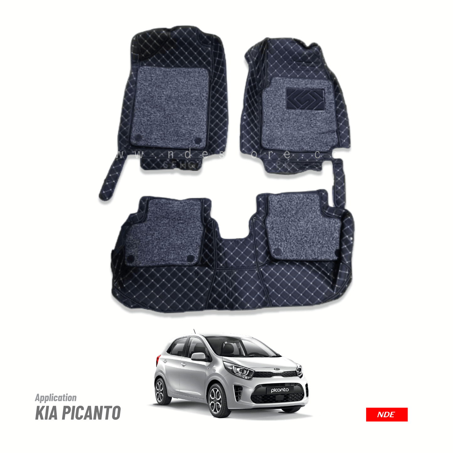 FLOOR MAT 9D STYLE FOR KIA PICANTO - ndestore.com