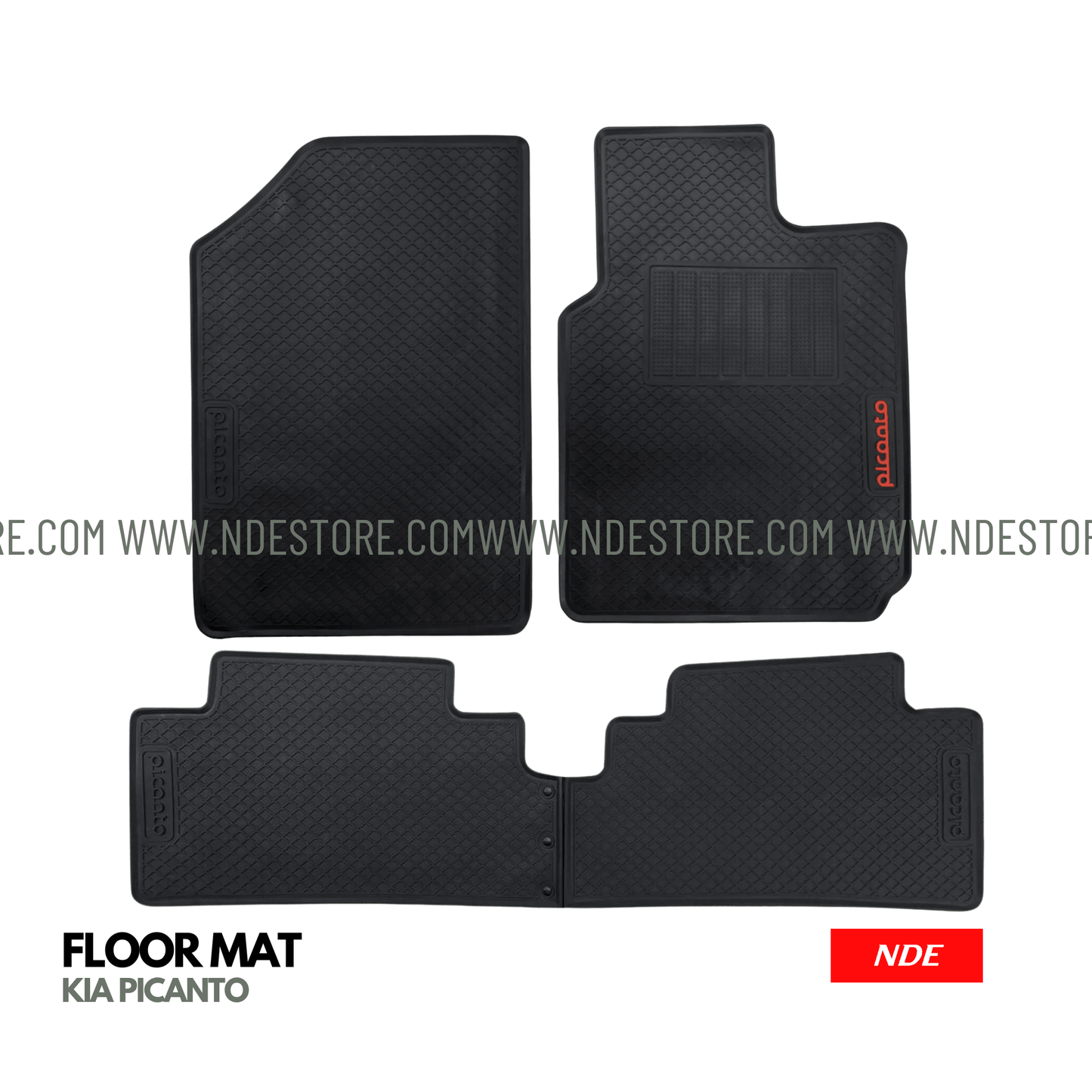 FLOOR MAT RUBBER FOR KIA PICANTO (2019-2024) (IMPORTED) - ndestore.com