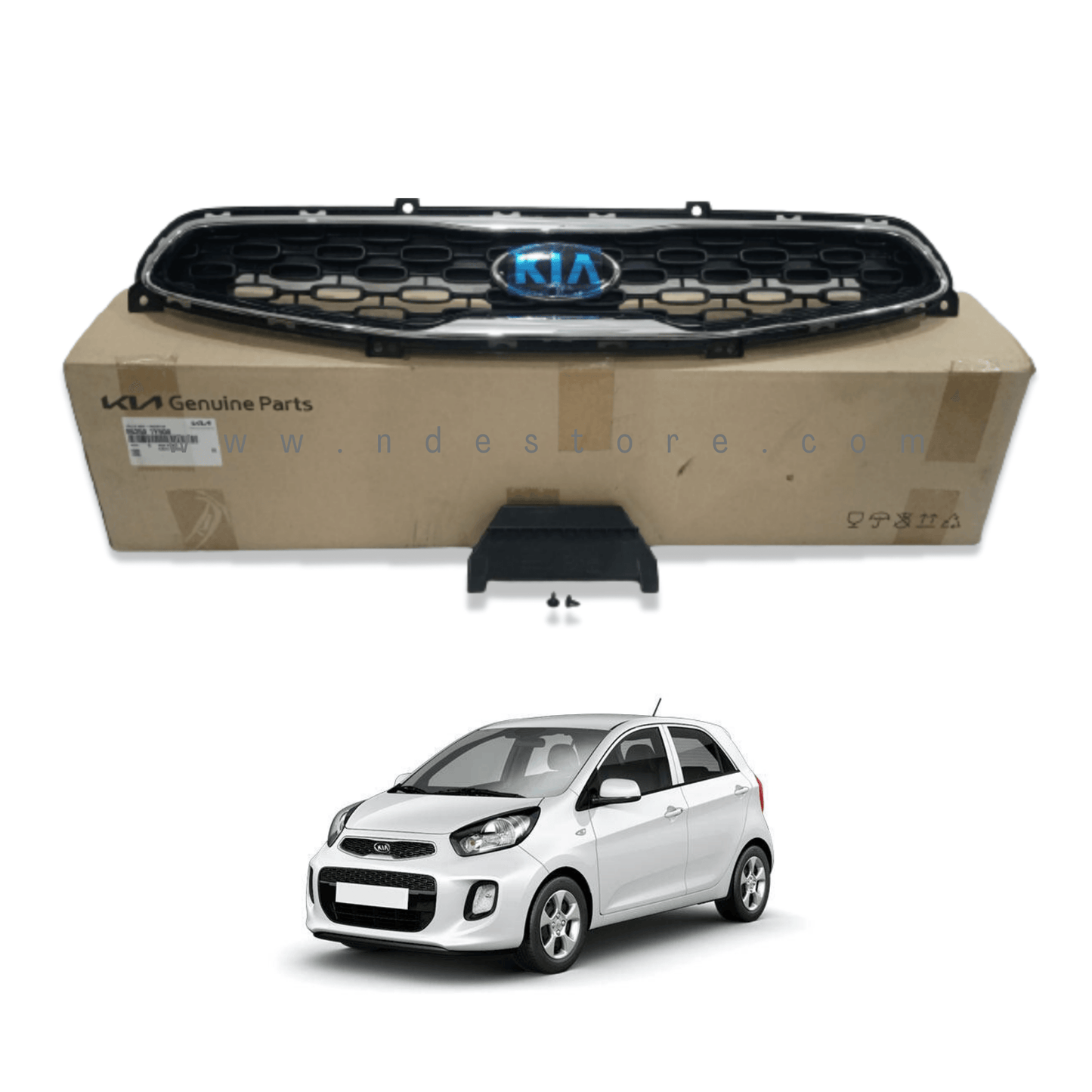 GRILL FRONT GENUINE FOR KIA PICANTO (KIA GENUINE PART) - ndestore.com