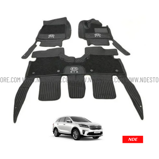 FLOOR MAT 9D STYLE FOR KIA SORENTO (3 PIECES)