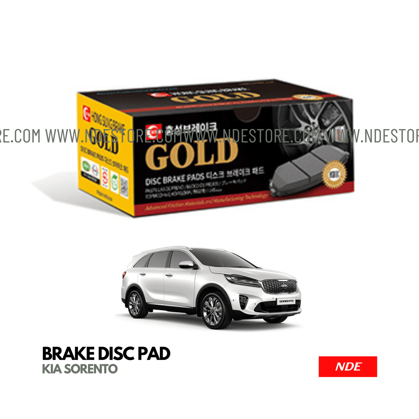 BRAKE, BRAKE DISC PAD SET FRONT FOR KIA SORENTO (MADE IN KOREA) - ndestore.com