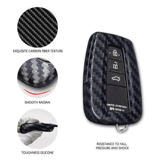 KEY COVER CARBON FIBER STYLE FOR HONDA CIVIC (2016-2021) - ndestore.com