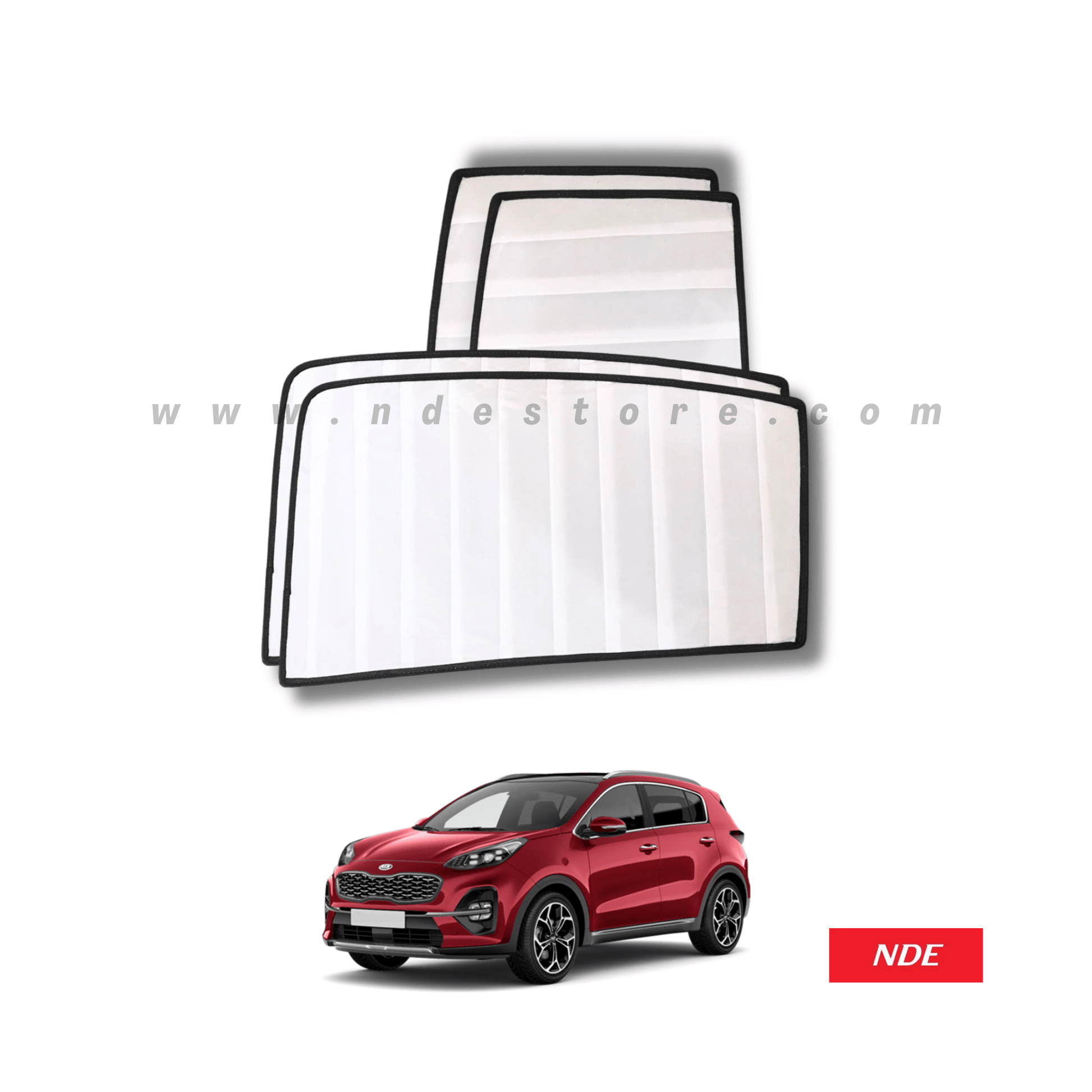 SUN SHADE WHITE WRINKLE FOR KIA SPORTAGE - ndestore.com