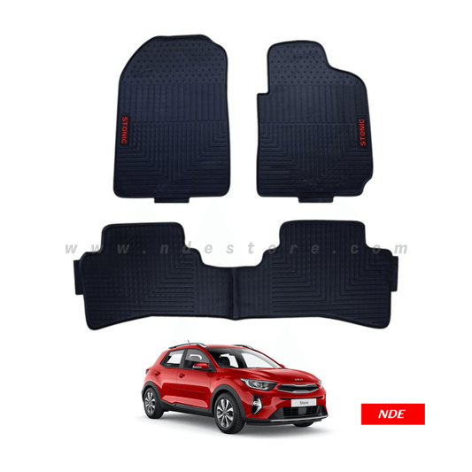 FLOOR MAT RUBBER / LATEX ANTI SLIP SILICONE FOR KIA STONIC (IMPORTED) - ndestore.com