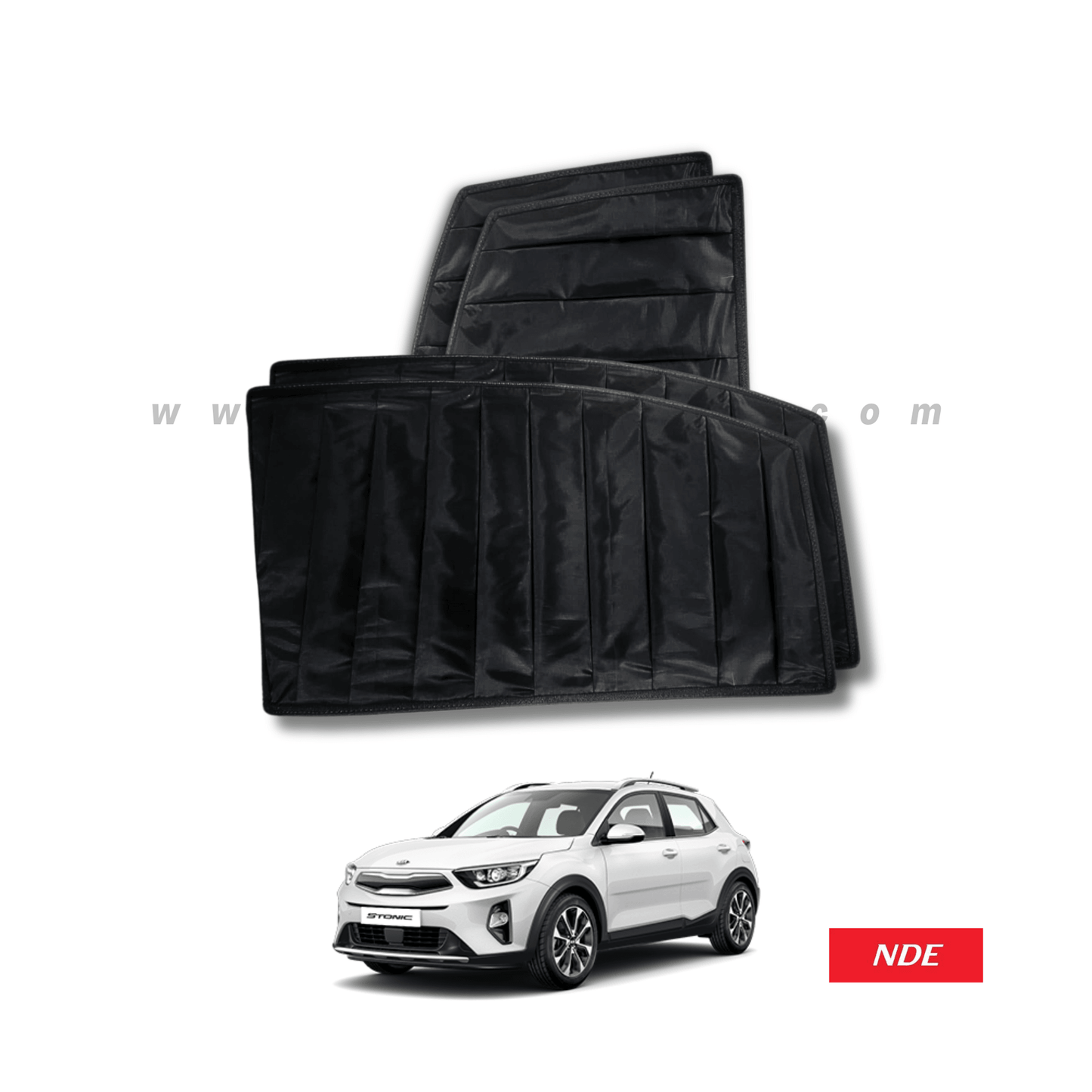 SUN SHADE BLACK WRINKLE FOR KIA STONIC - ndestore.com