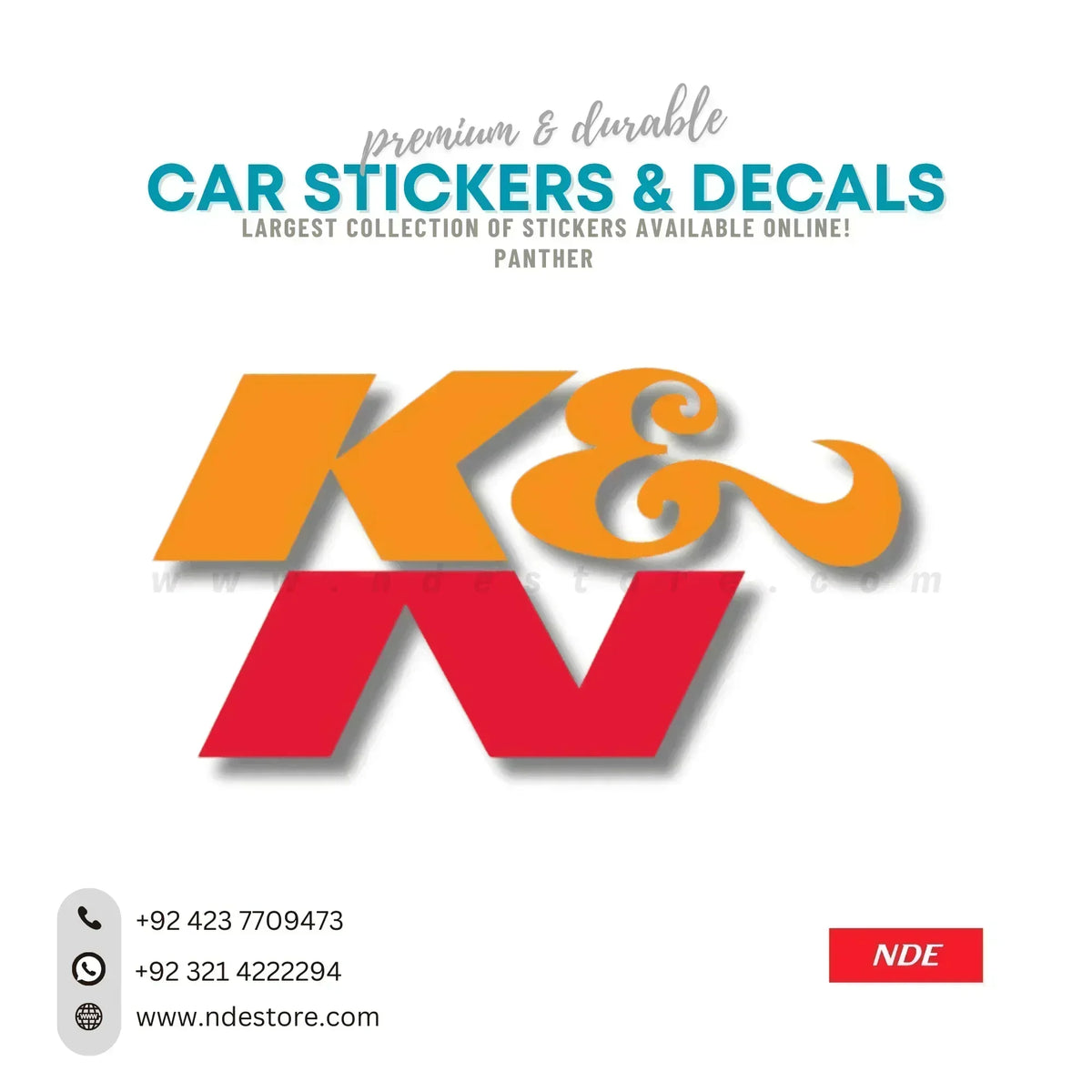 STICKER K&N (K012) - NDE STORE