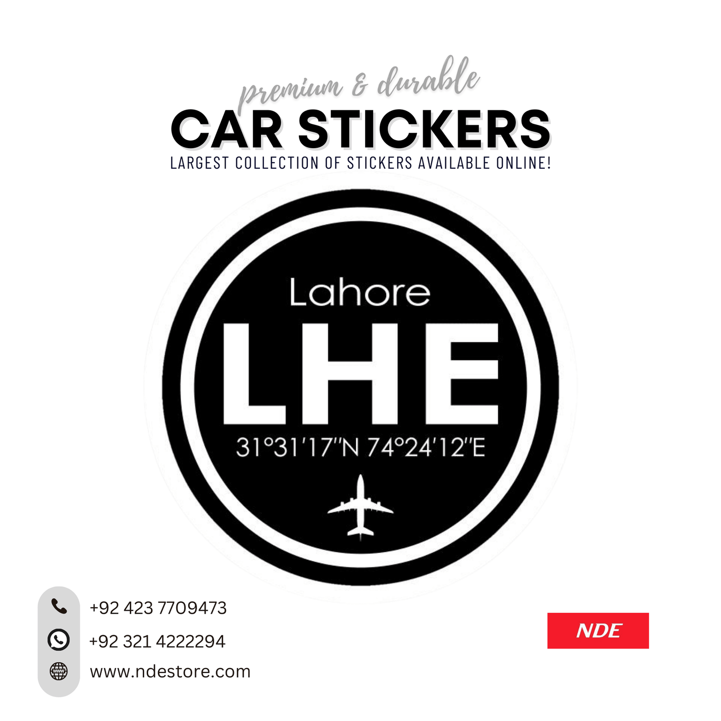 STICKER LAHORE CORDINATES - ndestore.com