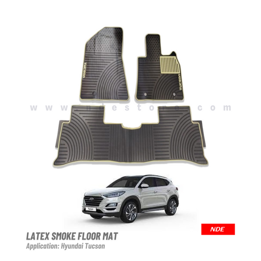 FLOOR MAT RUBBER / LATEX SMOKE TYPE FOR HYUNDAI TUCSON (IMPORTED)