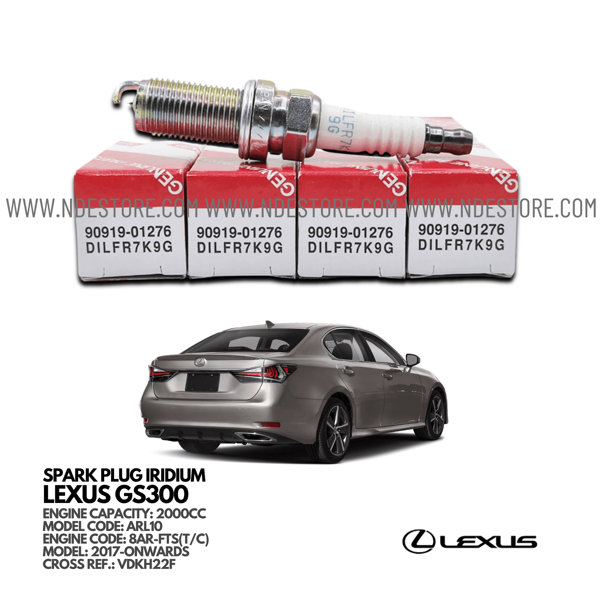 SPARK PLUG DENSO FOR LEXUS GS300 (2017-ONWARDS) - ndestore.com