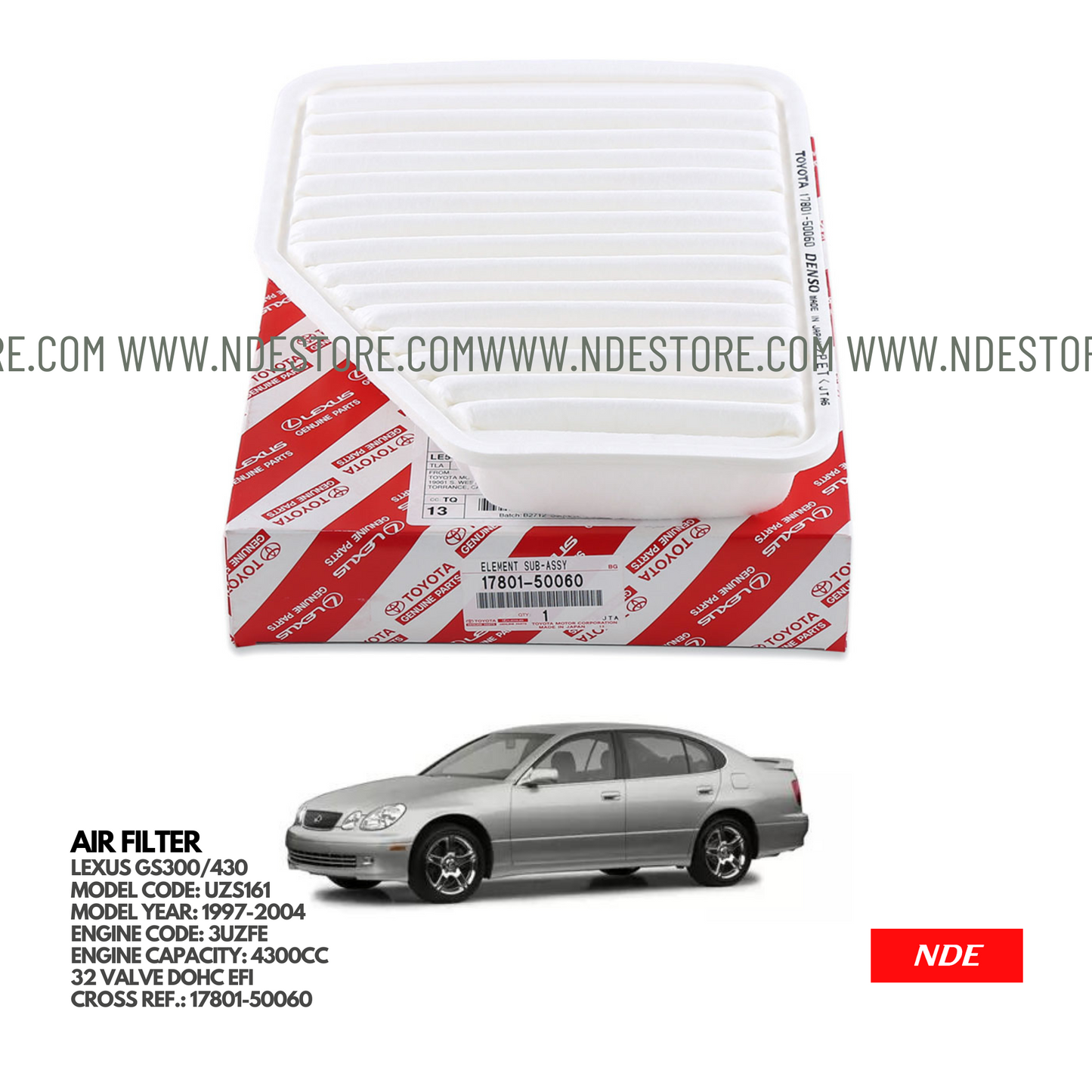 AIR FILTER ELEMENT GENUINE FOR LEXUS GS300