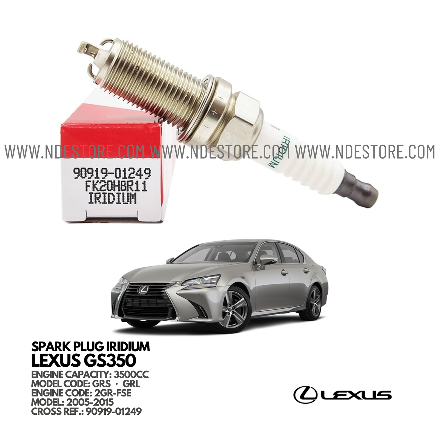 SPARK PLUG DENSO FOR LEXUS GS350 - ndestore.com