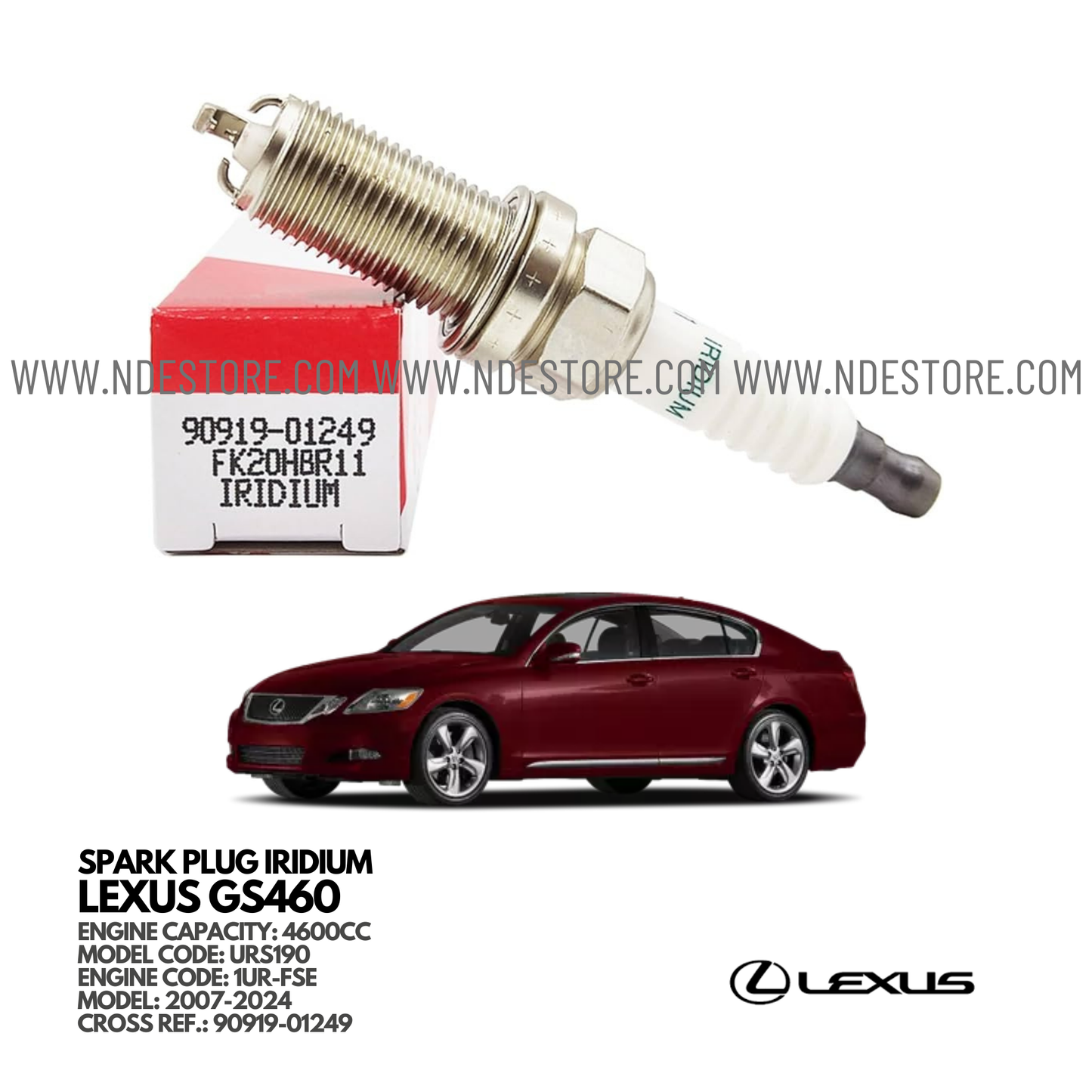 SPARK PLUG DENSO FOR LEXUS GS460 - ndestore.com