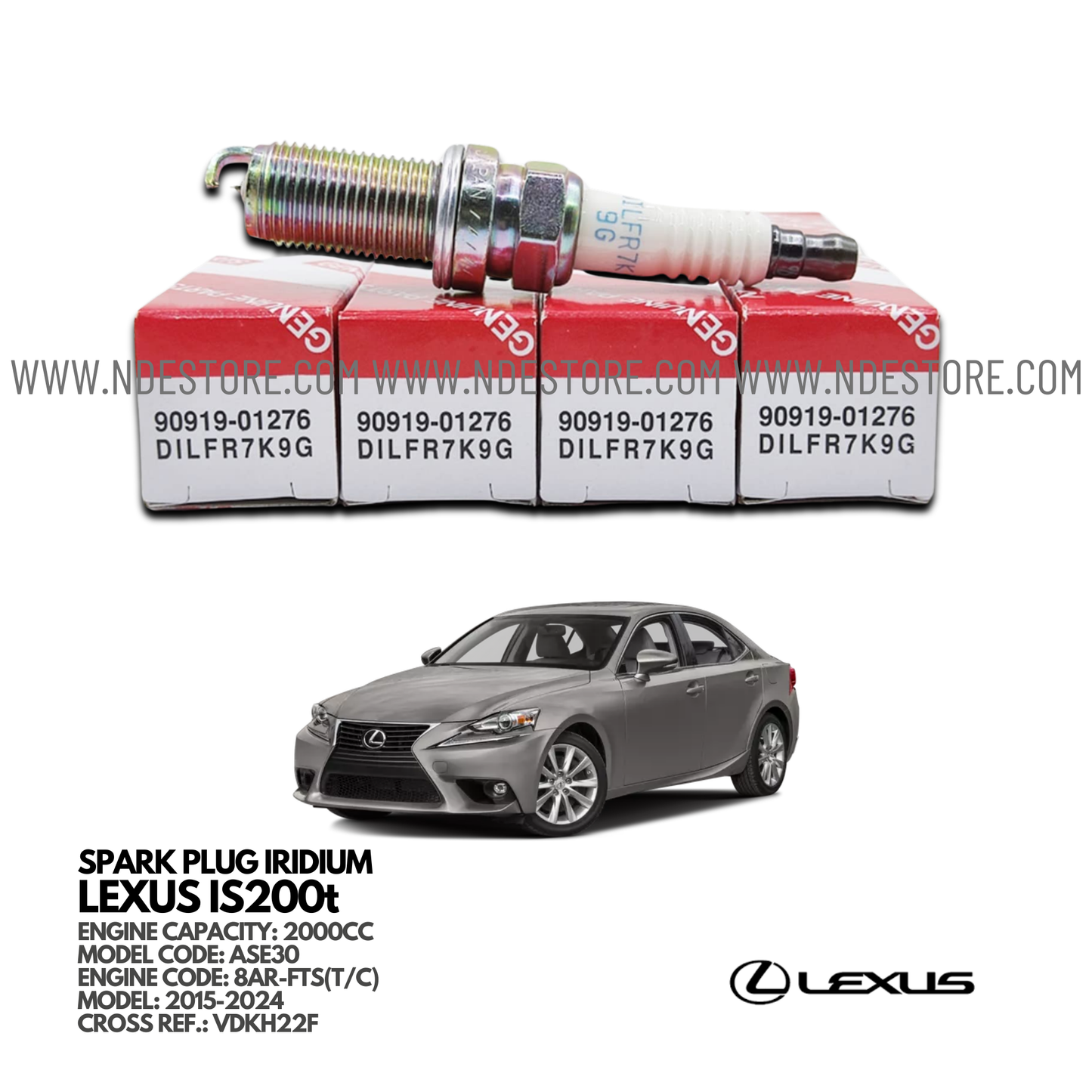 SPARK PLUG DENSO FOR LEXUS IS200t - ndestore.com